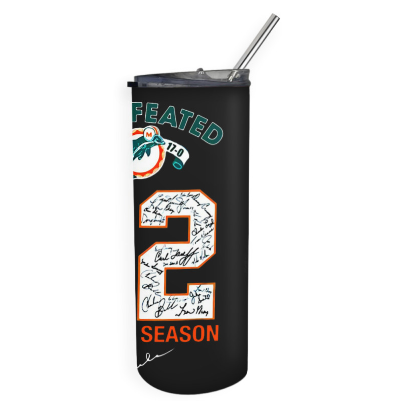 Miami Dolphin Undefeated Skinny Tumbler | Artistshot