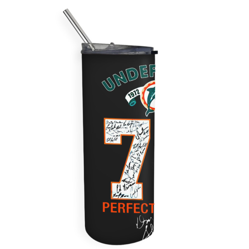 Miami Dolphin Undefeated Skinny Tumbler | Artistshot