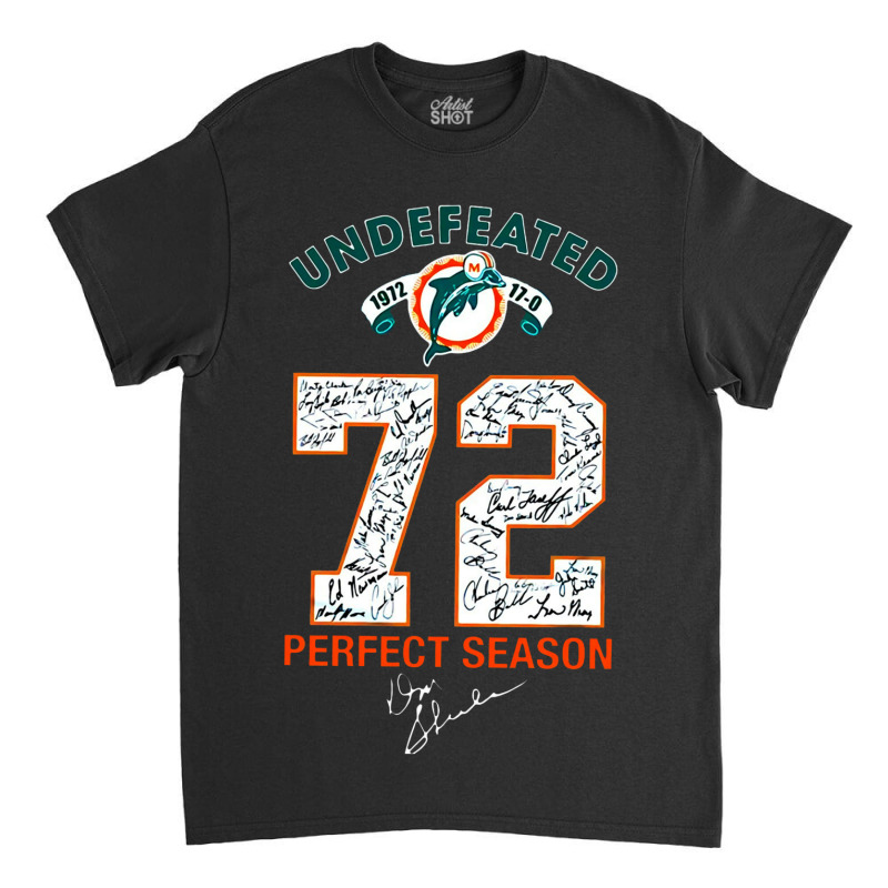 Miami Dolphin Undefeated Classic T-shirt | Artistshot