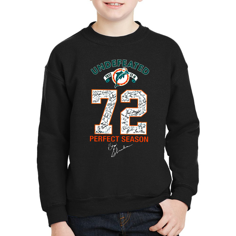 Miami Dolphin Undefeated Youth Sweatshirt | Artistshot