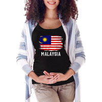 Vintage Malaysia Flag For Malaysian Gift T Shirt Maternity Scoop Neck T-shirt | Artistshot