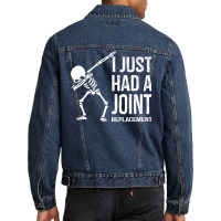 Dabbing Skeleton Gift Vintage I Just Had A Joint Replacement Premium T Men Denim Jacket | Artistshot