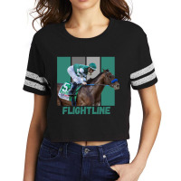 Flightline Horse Racing Thoroughbred Del Mar Santa Anita Sweatshirt Scorecard Crop Tee | Artistshot