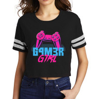 Retro Gamer Girl Vaporwave Leet Leetspeak Gifts Scorecard Crop Tee | Artistshot