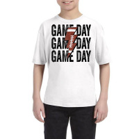 Vintage Game Day Football Lightning Bolt Funny Team Sport T Shirt Youth Tee | Artistshot