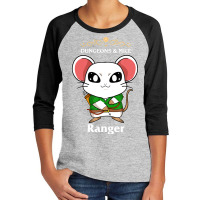 Mice Ranger Mouse Fantasy D20 Tabletop Rpg Roleplaying Gamer Youth 3/4 Sleeve | Artistshot