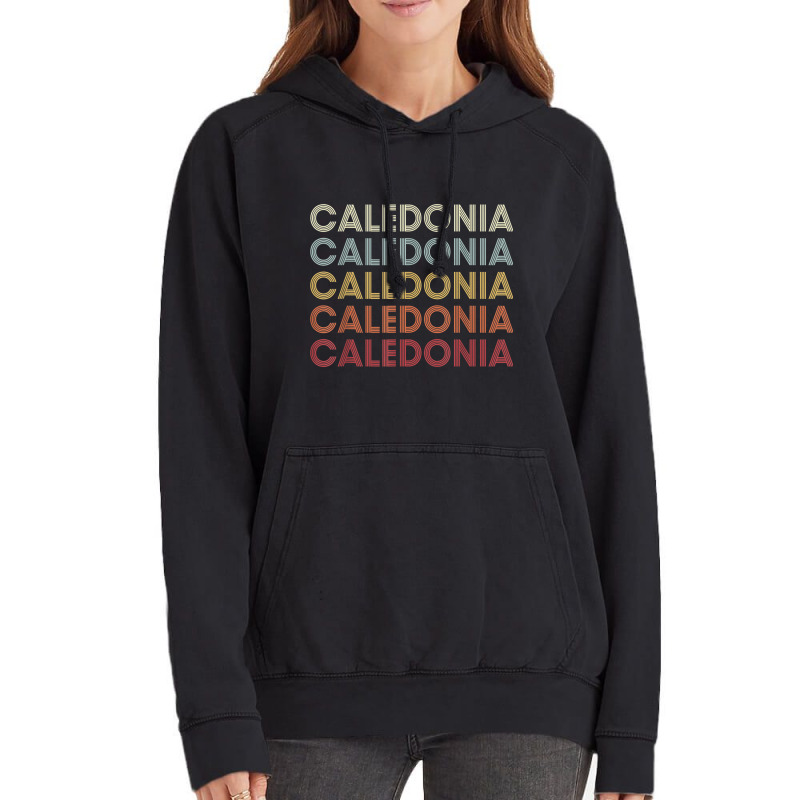 Caledonia Michigan Caledonia Mi Retro Vintage Text T Shirt Vintage Hoodie by cm-arts | Artistshot