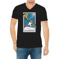 Los Luchadoresthe Fighters   Mexican Lottery Game Inspired Premium T S V-neck Tee | Artistshot