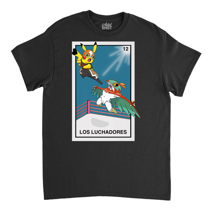 Los Luchadoresthe Fighters   Mexican Lottery Game Inspired Premium T S Classic T-shirt by cluniepfa | Artistshot