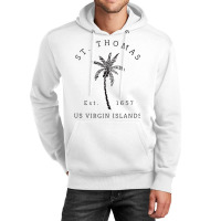 Original St. Thomas Virgin Islands Palm Tree Novelty Art Tank Top Unisex Hoodie | Artistshot