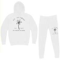 Original St. Thomas Virgin Islands Palm Tree Novelty Art Tank Top Hoodie & Jogger Set | Artistshot