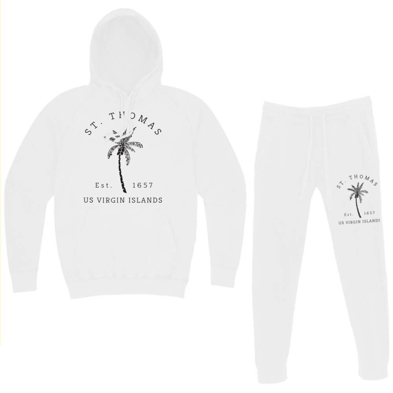 Original St. Thomas Virgin Islands Palm Tree Novelty Art Tank Top Hoodie & Jogger set by cm-arts | Artistshot