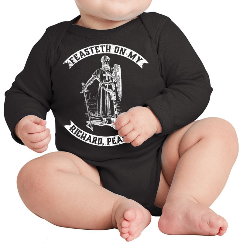 Mens Funny Medieval Knight Renaissance Fair Festival Rude T Shirt Long Sleeve Baby Bodysuit by cluniepfa | Artistshot