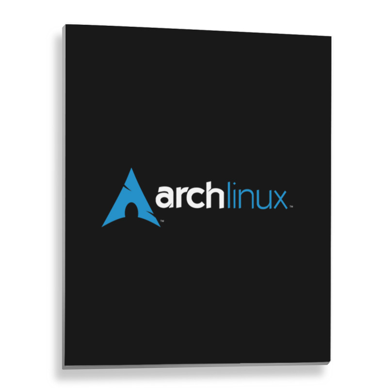 Dark Arch Linux Metal Print Vertical | Artistshot