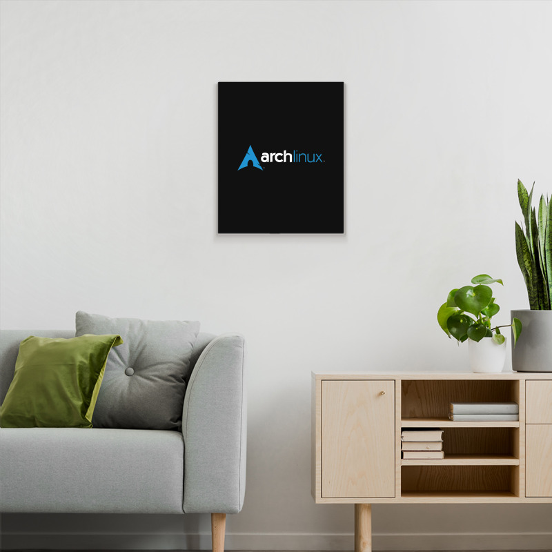 Dark Arch Linux Metal Print Vertical | Artistshot