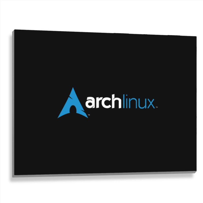 Dark Arch Linux Metal Print Horizontal | Artistshot