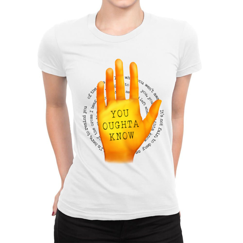 You Oughta Know - Jagged Little Pill  .png Ladies Fitted T-Shirt by cm-arts | Artistshot