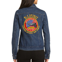 B2 - Spirit - Stealth Bomber Ladies Denim Jacket | Artistshot