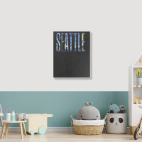 Seattle Van Gogh Starry Night Art Vincent Van Gogh Painting Portrait Canvas Print | Artistshot