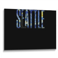 Seattle Van Gogh Starry Night Art Vincent Van Gogh Painting Metal Print Horizontal | Artistshot