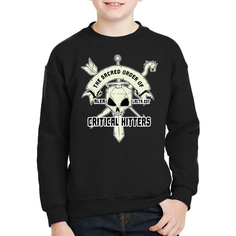 Retro Sacred Order Critical Hitters 20 Side Skull Youth Sweatshirt by hotoancuong | Artistshot