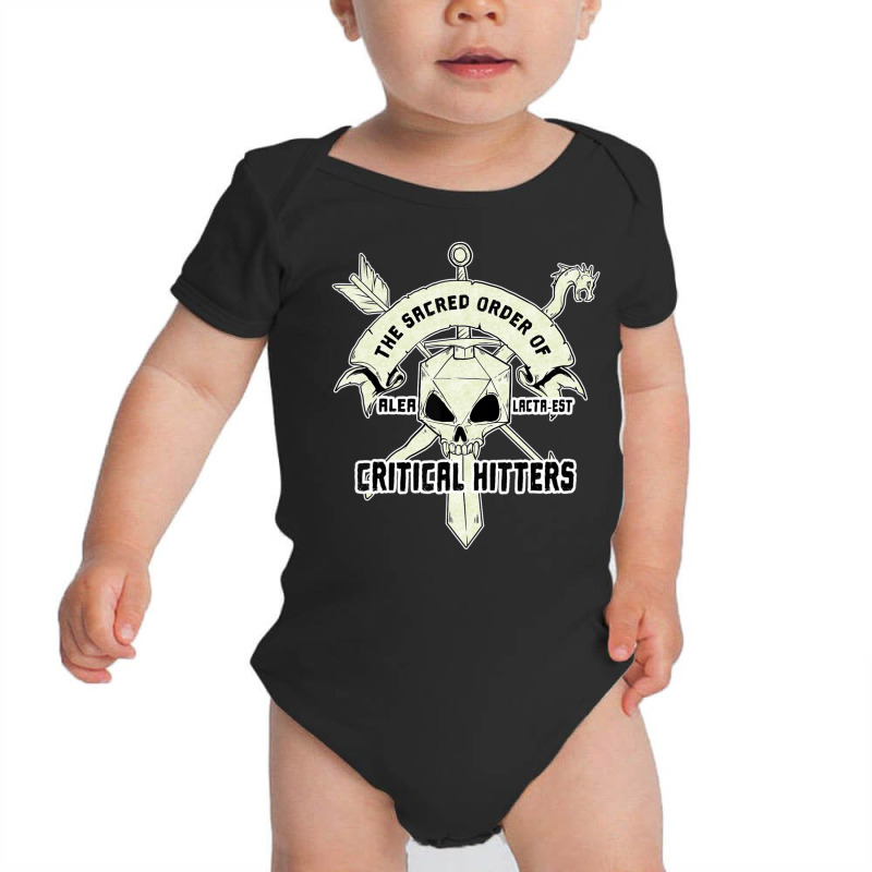 Retro Sacred Order Critical Hitters 20 Side Skull Baby Bodysuit by hotoancuong | Artistshot