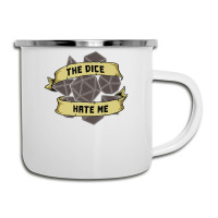 Retro The Dice Hate Me 20 Sided Tabletop Role Play Camper Cup | Artistshot