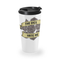 Retro The Dice Hate Me 20 Sided Tabletop Role Play Travel Mug | Artistshot