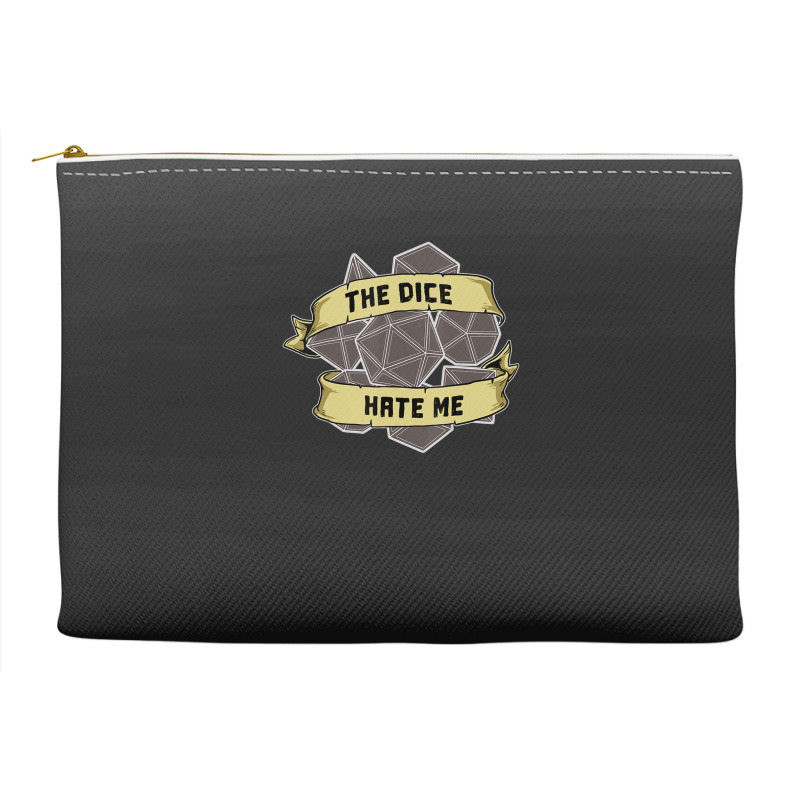 Retro The Dice Hate Me 20 Sided Tabletop Role Play Accessory Pouches | Artistshot