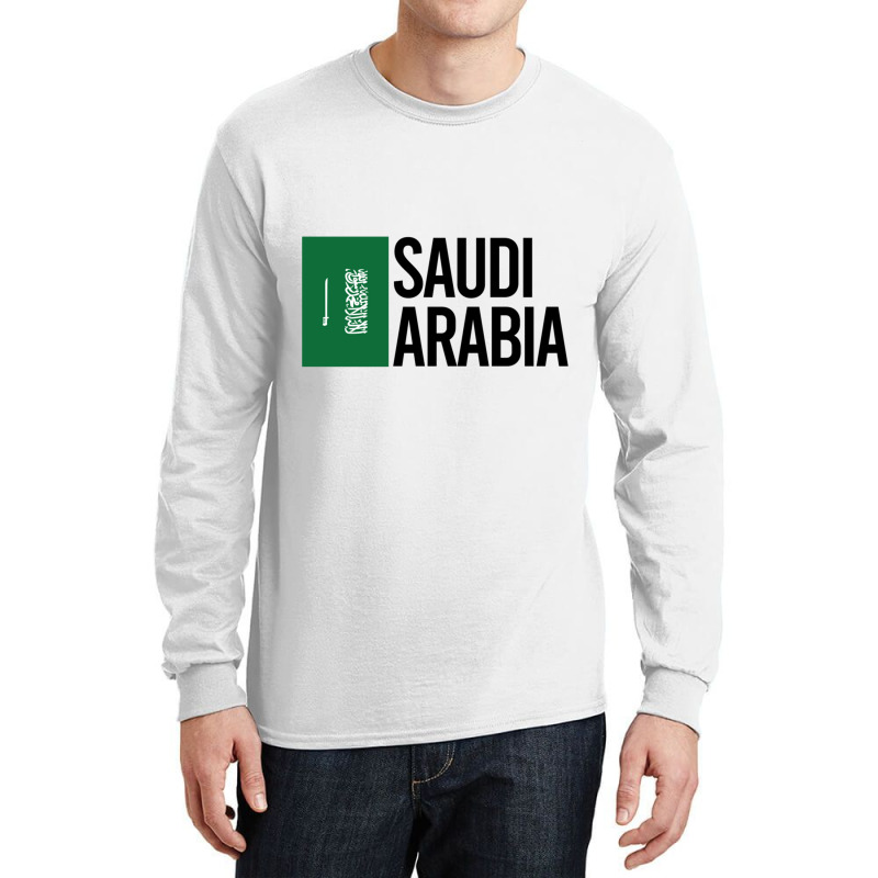 Saudi Arabia Minimal Design Collection Long Sleeve Shirts by cm-arts | Artistshot