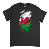 Wales Flag Welsh Dragon Baner Y Ddraig Goch Cardiff Heritage T Shirt Classic T-shirt | Artistshot