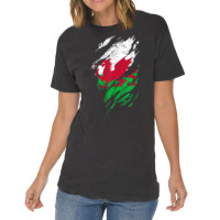 Wales Flag Welsh Dragon Baner Y Ddraig Goch Cardiff Heritage T Shirt Vintage T-shirt | Artistshot