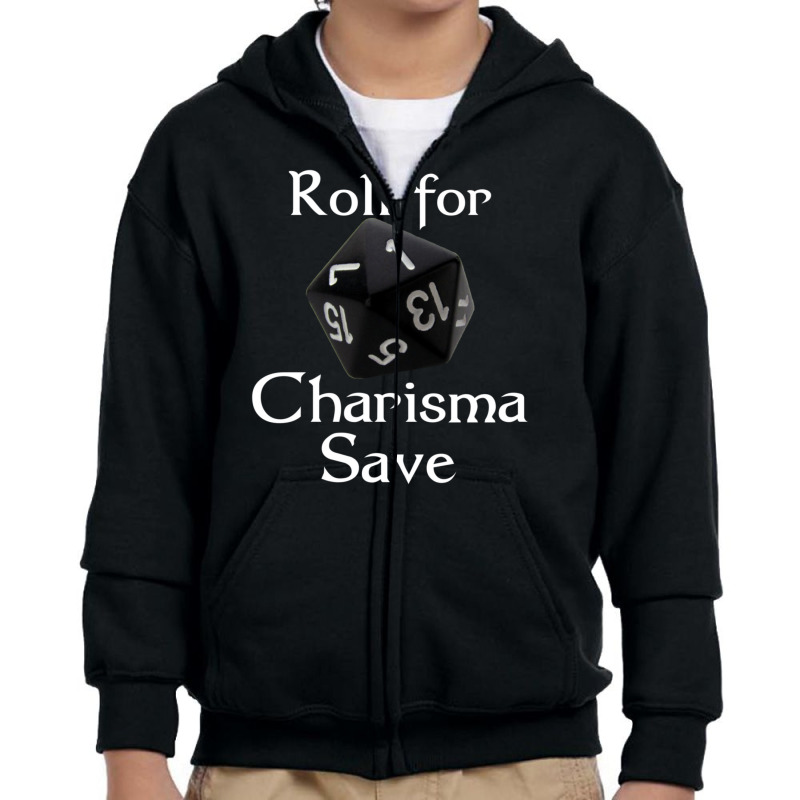 Roll For Charisma Save Natural 1 Role Playing Youth Zipper Hoodie by hotoancuong | Artistshot