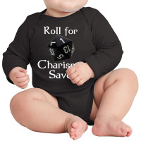 Roll For Charisma Save Natural 1 Role Playing Long Sleeve Baby Bodysuit | Artistshot