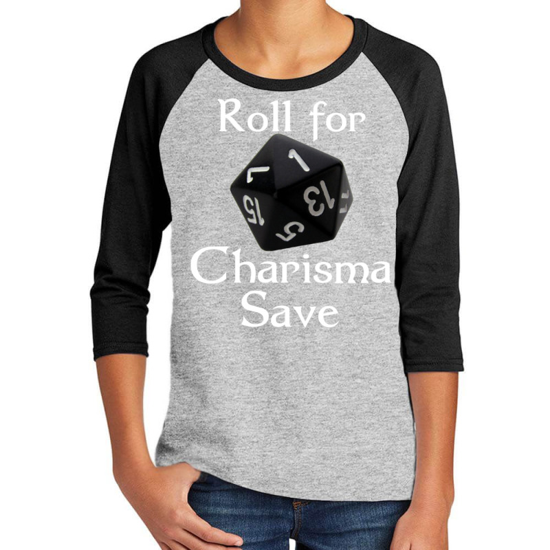 Roll For Charisma Save Natural 1 Role Playing Youth 3/4 Sleeve by hotoancuong | Artistshot