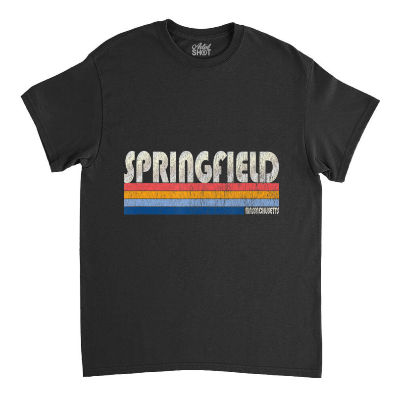 Vintage 70s 80s Style Springfield Ma Classic T-shirt | Artistshot