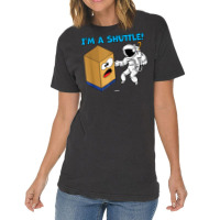 Cardboard Bin Coworker Swagazon Associate I'm A Shuttle T Shirt Vintage T-shirt | Artistshot