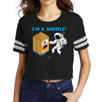 Cardboard Bin Coworker Swagazon Associate I'm A Shuttle T Shirt Scorecard Crop Tee | Artistshot