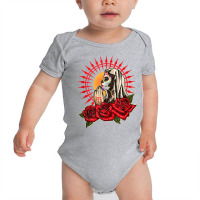 Praying La Calavera Catrina   Sugar Skull   Santa Muerte Tank Top Baby Bodysuit | Artistshot