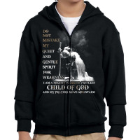 Knight Templar I Am A Child Of God A Warrior Of Christ Shirt Long Slee Youth Zipper Hoodie | Artistshot