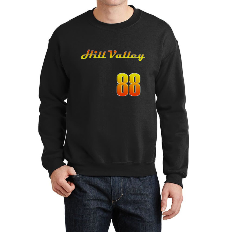 Hill Valley Baseball Jersey Crewneck Sweatshirt by laughingtuy | Artistshot