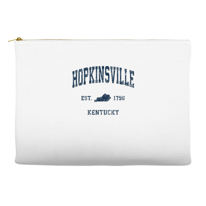 Hopkinsville Kentucky Ky Vintage Athletic Navy Sports Design T Shirt Accessory Pouches | Artistshot