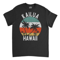 Kailua Shirt Hawaii Retro Oahu Palm Tree Hawaiian Island Sweatshirt Classic T-shirt | Artistshot