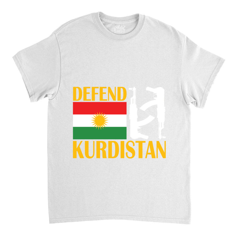 Defend Kurdistan, Kurdish Flag Classic T-shirt by cm-arts | Artistshot