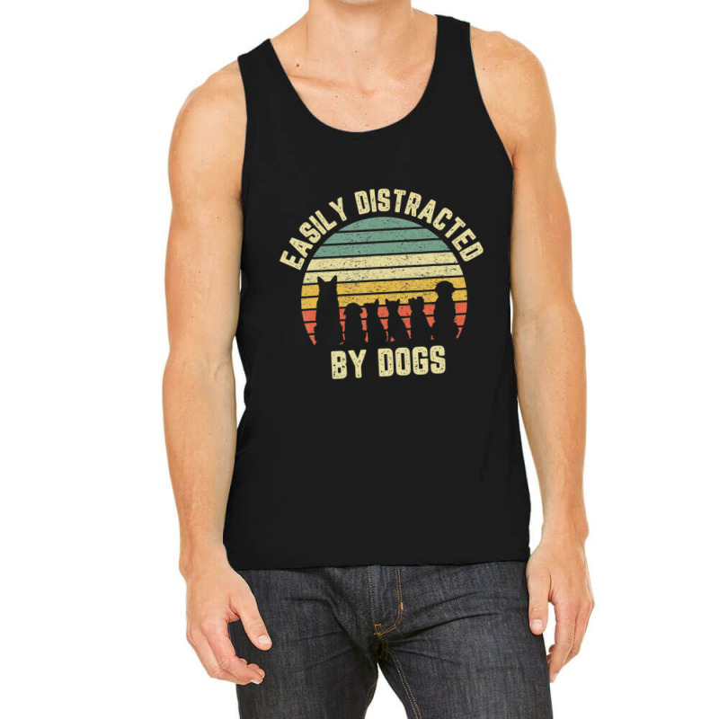 Easily Disraced By Dogs Shir Dog Shir Dog Lover Tank Top by Konlasa6638 | Artistshot