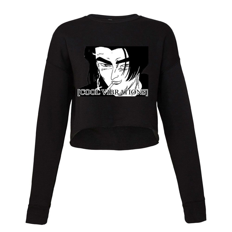 Cool Vibrations Initial D Cropped Sweater by cm-arts | Artistshot