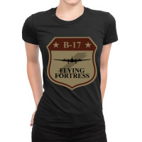 B-17 Flying Fortress Patch Ladies Fitted T-shirt | Artistshot