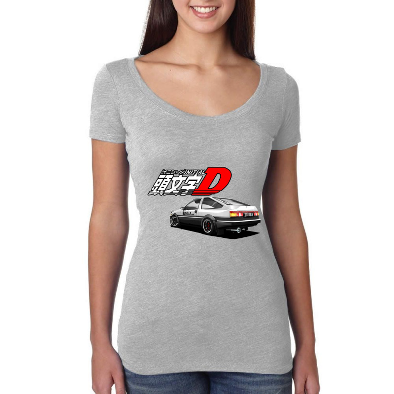 Initial D - Ae89 Trueno Women's Triblend Scoop T-shirt by cm-arts | Artistshot