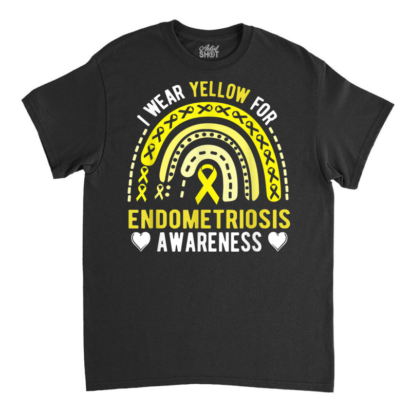 Endometriosis Awareness Month Rainbow For Endo Warrior T Shirt Classic T-shirt by cm-arts | Artistshot