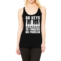 Keyboard Pianist Design And Music Musician Piano Player-n4vuc Racerback Tank | Artistshot